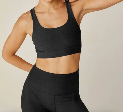 Shop Beyond Yoga Spacedye In A Twist Bra In Darkest Night In Multi