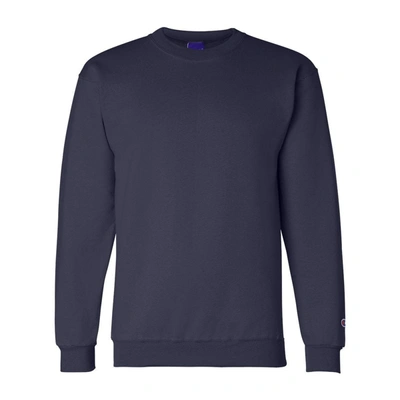 Shop Champion Powerblend Crewneck Sweatshirt In Blue