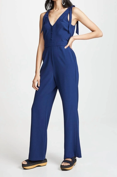 Shop Cupcakes And Cashmere Topeka Jumpsuit In Lapis In Blue
