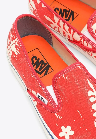 Shop Vans 48 Deck Slip-on Sneakers In Orange