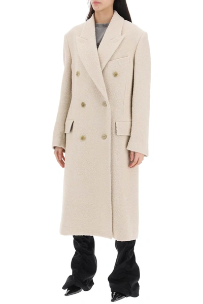 Shop Acne Studios Double Breasted Wool Coat