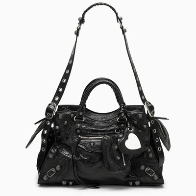 Shop Balenciaga Neo Cagole City Black Bag