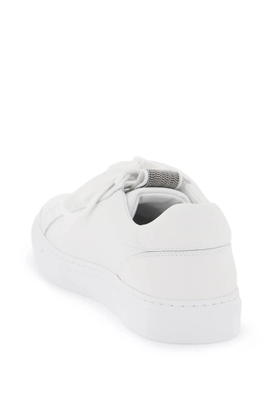 Shop Brunello Cucinelli "matte Calf Leather Sneakers