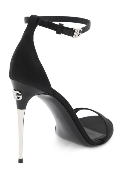 Shop Dolce & Gabbana Satin Sandals For Elegant