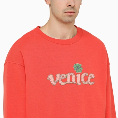 Shop Erl Venice Red Sweatshirt
