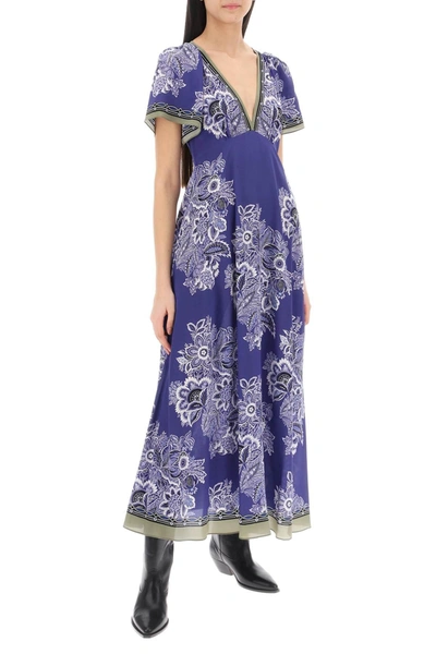 Shop Etro Maxi Crepe De Chine Dress