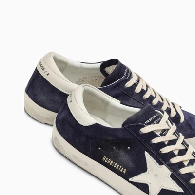 Shop Golden Goose Blue/white Super Star Sneaker
