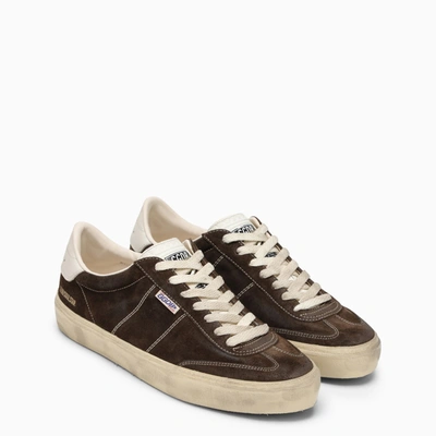 Shop Golden Goose Soul Star Dark Brown/milk White Sneaker