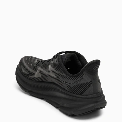 Shop Hoka One One Black Clifton 9 Sneakers