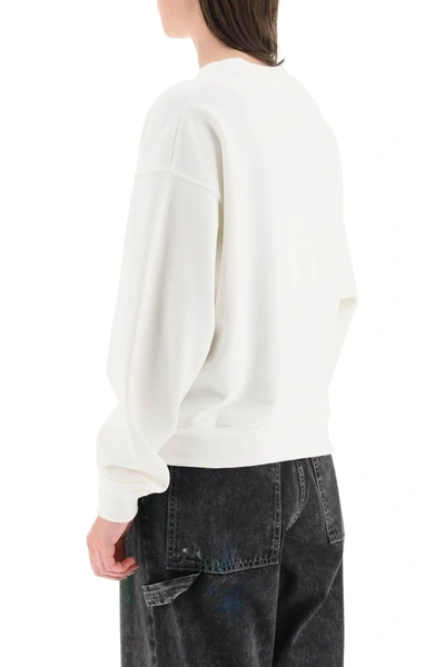 Shop Maison Margiela Logo Embroidery Sweatshirt