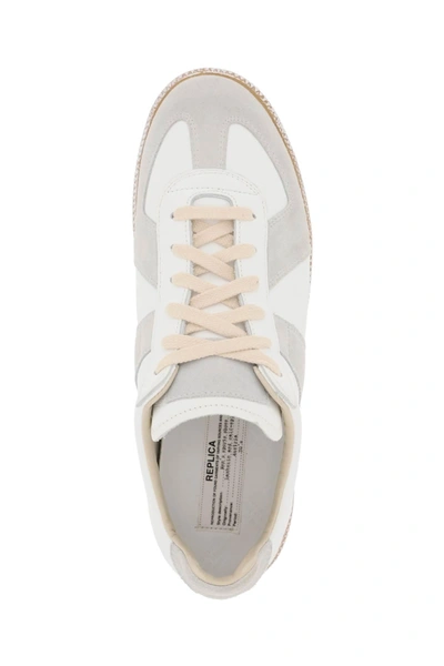 Shop Maison Margiela Vintage Nappa And Suede Replica Sneakers In