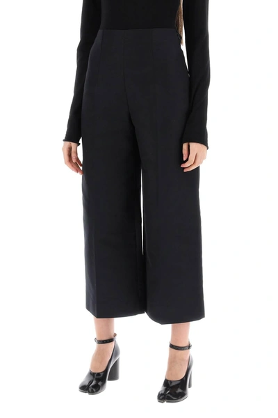 Shop Marni Wide Legged Cropped Pants With Flared