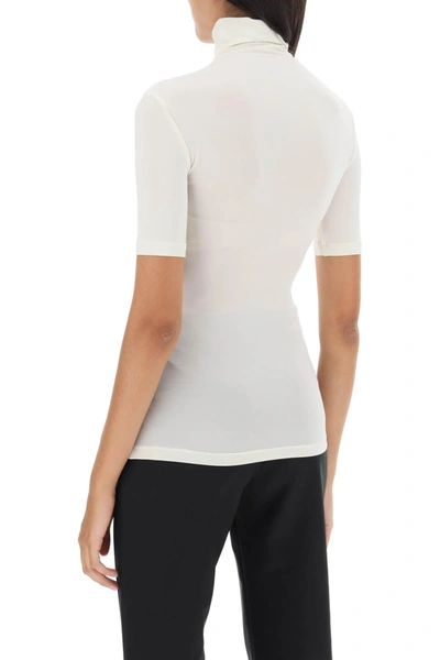 Shop Off-white Off White Second Skin Short Sleeve Turtleneck Top