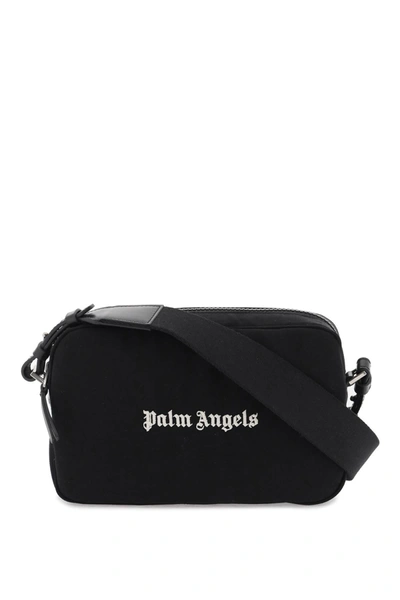 Shop Palm Angels Embroidered Logo Camera Bag With