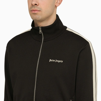 Shop Palm Angels Sporty Sweatshirt Black With Zip