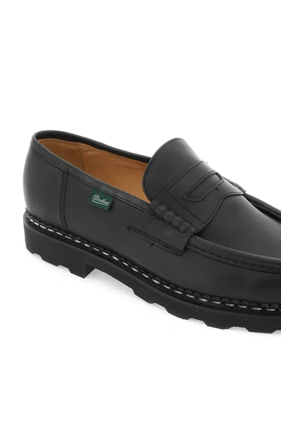 Shop Paraboot Leather Reims Penny Loafers