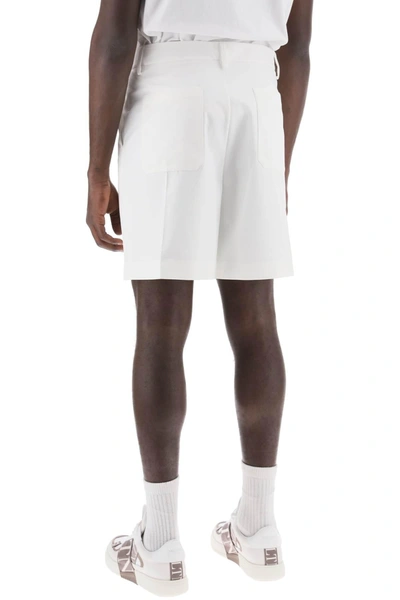Shop Valentino Garavani Cotton Poplin Bermuda Shorts For