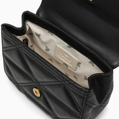 Shop Vivienne Westwood Linda Black Leather Shoulder Bag