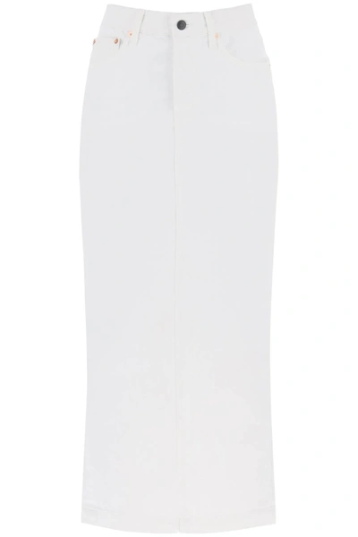 Shop Wardrobe.nyc Denim Column Skirt With A Slim