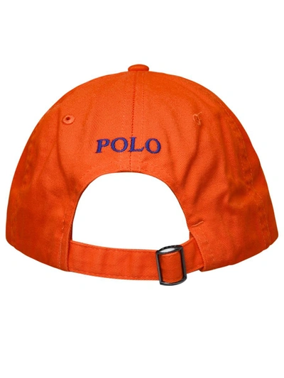 Shop Polo Ralph Lauren Orange Cotton Hat