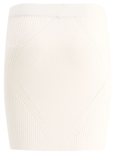 Shop Balmain Skirts In White