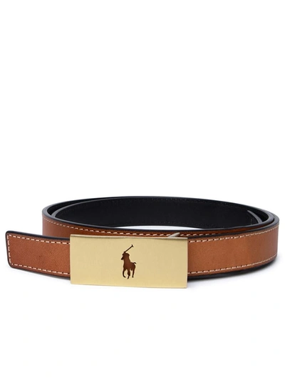 Shop Polo Ralph Lauren Brown Leather Belt