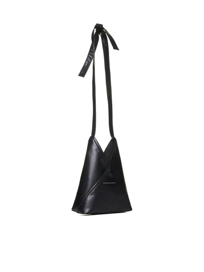 Shop Mm6 Maison Margiela Japanese Leather Tote In Black