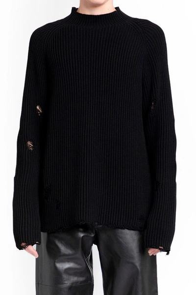 Shop Mm6 Maison Margiela Sweaters In Black
