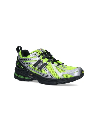 New Balance Low Top Sneakers With Mesh Upper And Pull Tab In Green