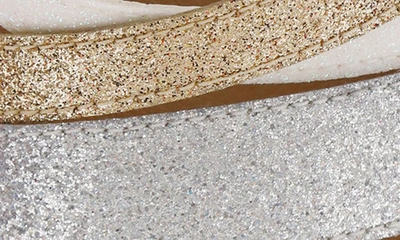 Shop Mia Kids' Calee Glitter Wedge Sandal In Silver Multi