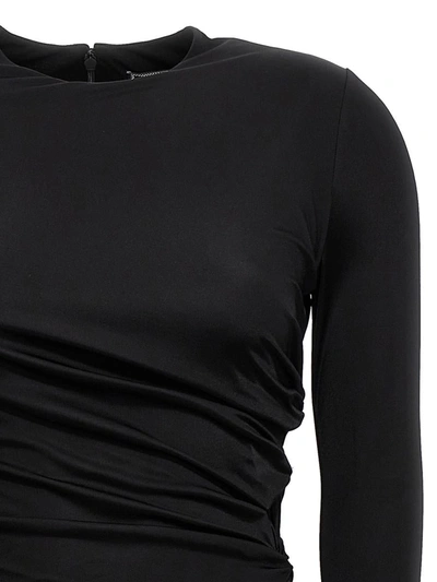 Shop Versace La Vacanza Capsule Midi Dress In Black