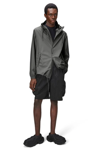 Rains Storm Breaker Waterproof Rain Jacket In Grey