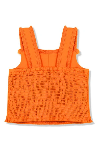 Shop Habitual Kids' Fringe Tank In Orange