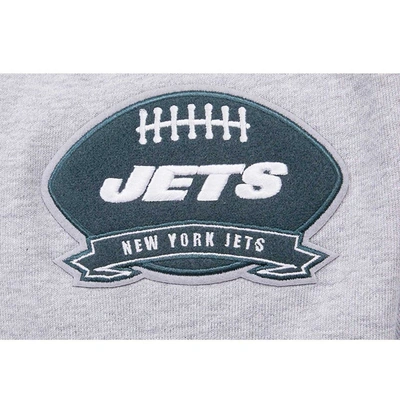 Shop Pro Standard Heather Gray New York Jets Crest Emblem Pullover Sweatshirt