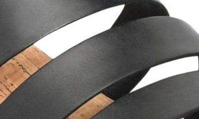 Kork-ease Pasha Ankle Strap Platform Sandal In Black Leather
