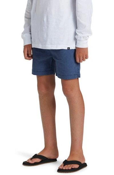 Shop Quiksilver Kids' Taxer Shorts In Crown Blue