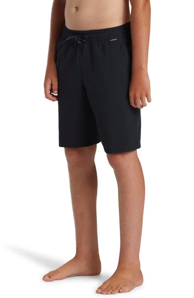 Shop Quiksilver Kids' Taxer Amphibian Board Shorts In Black