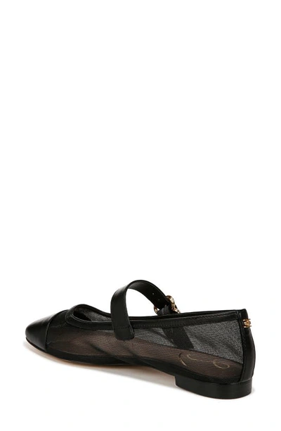 Shop Sam Edelman Miranda Mary Jane Flat In Black