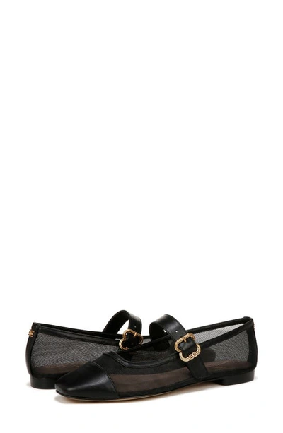 Shop Sam Edelman Miranda Mary Jane Flat In Black