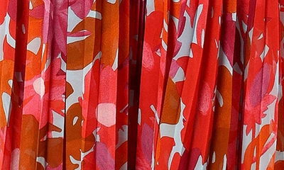Petal And Pup Achanti Print Pleated Maxi Dress In Pink Azalea