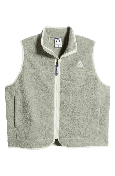 Shop Nike Acg Arctic Wolf Polartec® Fleece Vest In Sea Glass/ Bicoastal/ White