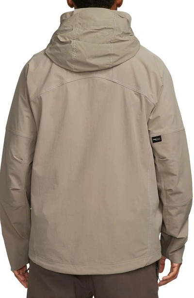 Shop Nike Acg Sun Farer Water Resistant Jacket In Khaki/ Khaki/ Summit White