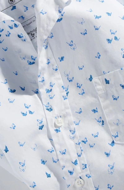 Shop Frank & Eileen Barry Tailored Fit Button-up Shirt In Butterflies