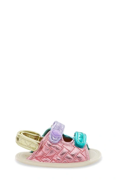 Kurt Geiger Orson Sandal In Coral Pastel Multi