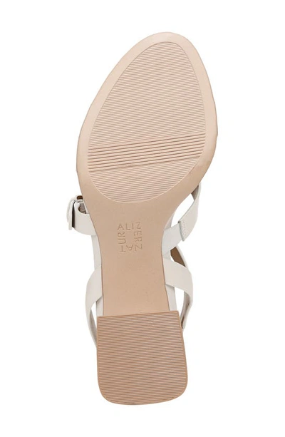 Shop Naturalizer Veva Strappy Sandal In Warm White Leather
