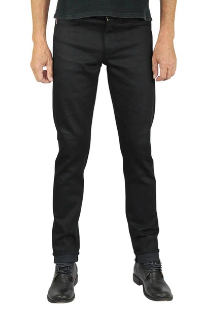 Shop Hiroshi Kato The Pen Slim 14-ounce Stretch Selvedge Jeans In Black Raw