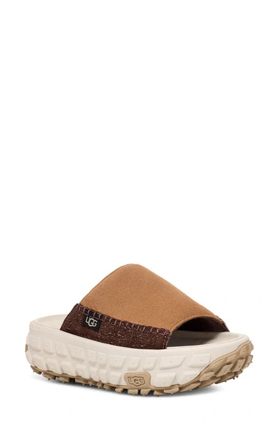 Shop Ugg Venture Daze Platform Slide Sandal In Chestnut / Ceramic