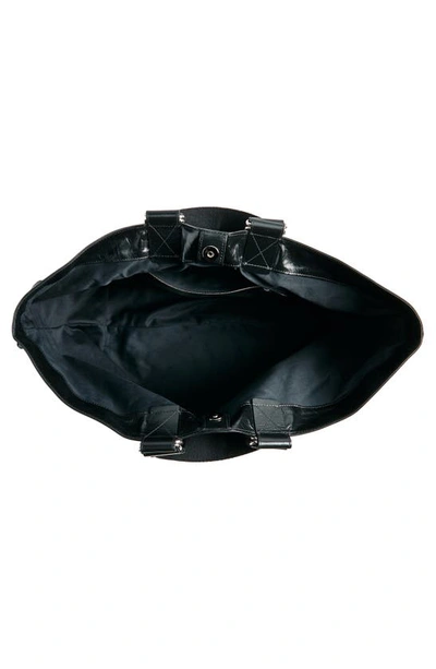 Shop Isabel Marant Wardy Grommet Leather Tote In Black 01bk