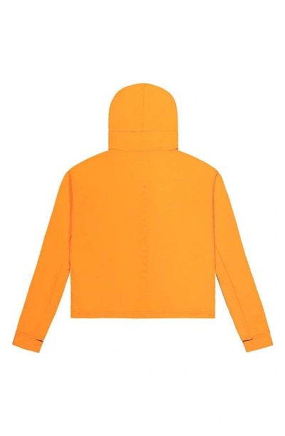 Shop Picture Organic Clothing Celest Tech Zip-up Hoodie In Bright Marigold