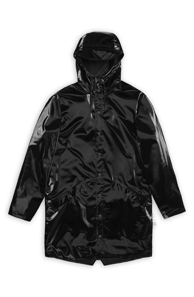 Shop Rains Waterproof Hooded Jacket In Night